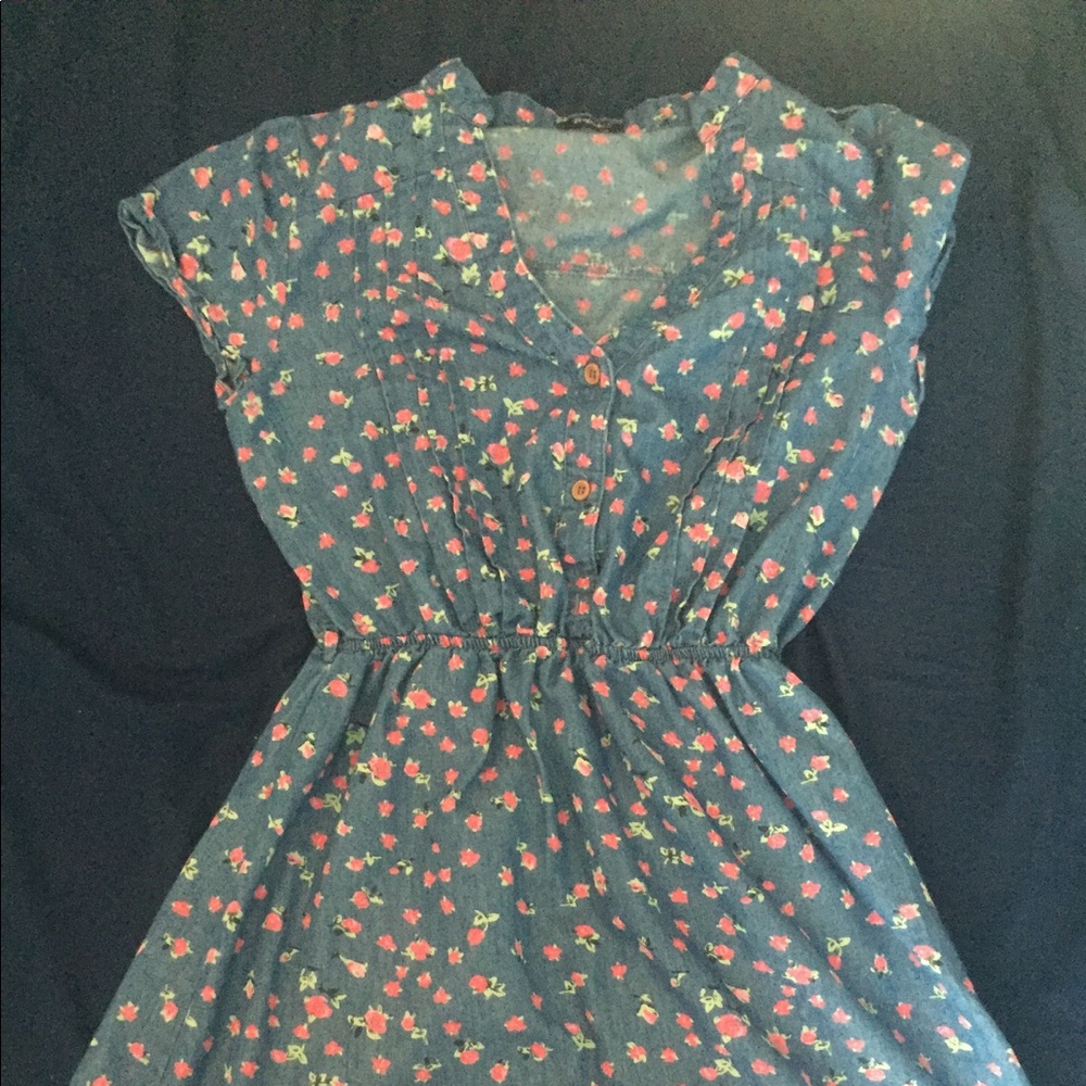 Short flowy floral dress